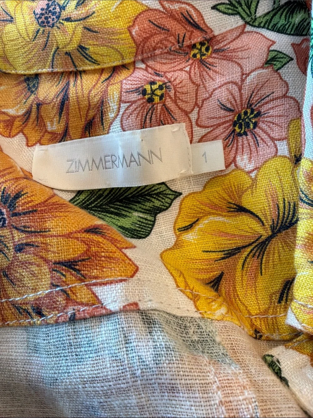 Zimmermann Floral Shirt Dress - LIKE NEW! - Picture 6 of 7